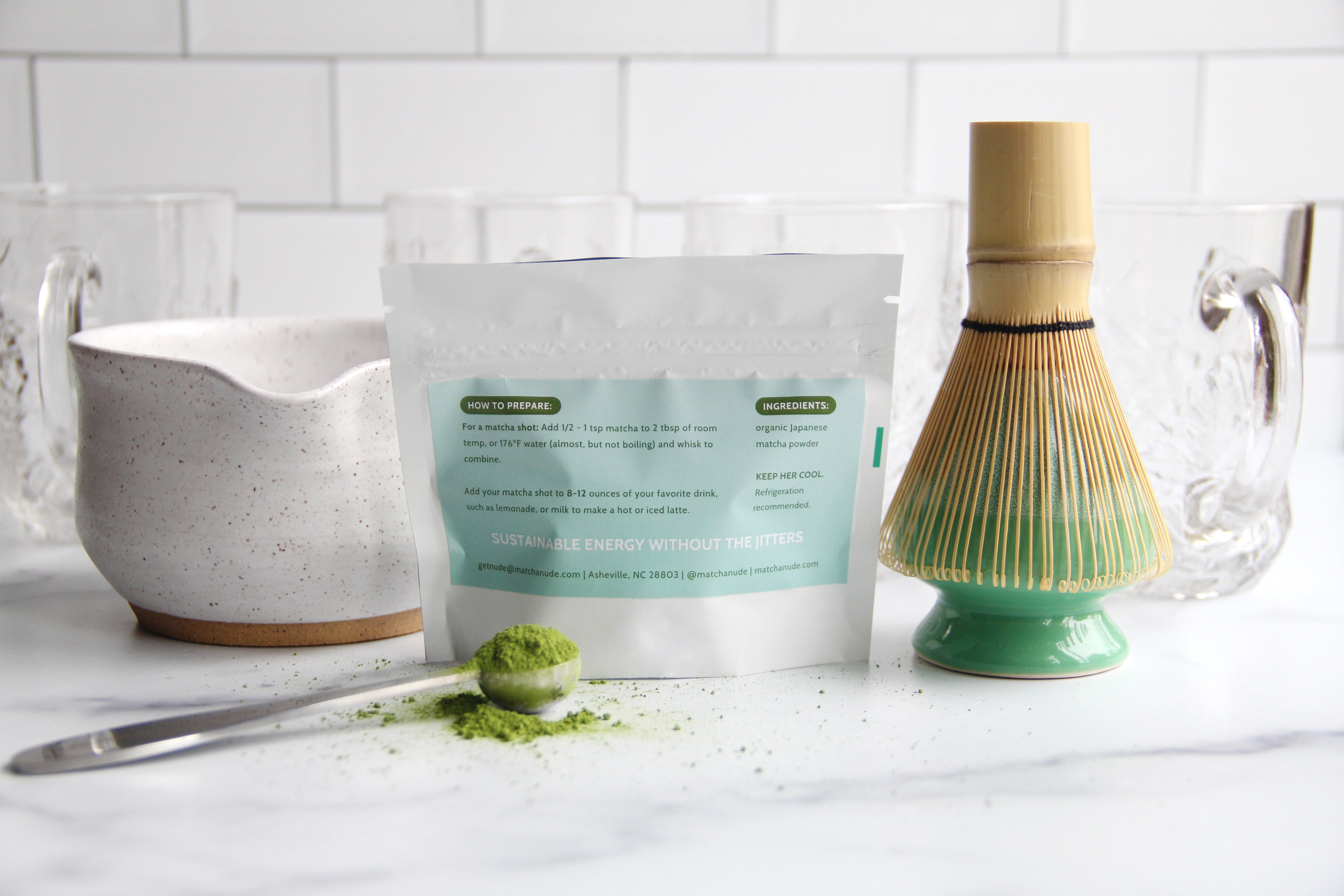 20g organic matcha sampler. Smooth, clean, and beginner-friendly. Perfect for lattes and daily rituals.
