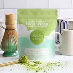 First Whisk Organic Matcha Powder 50g – beginner-friendly, shade-grown Japanese matcha for lattes or daily sipping