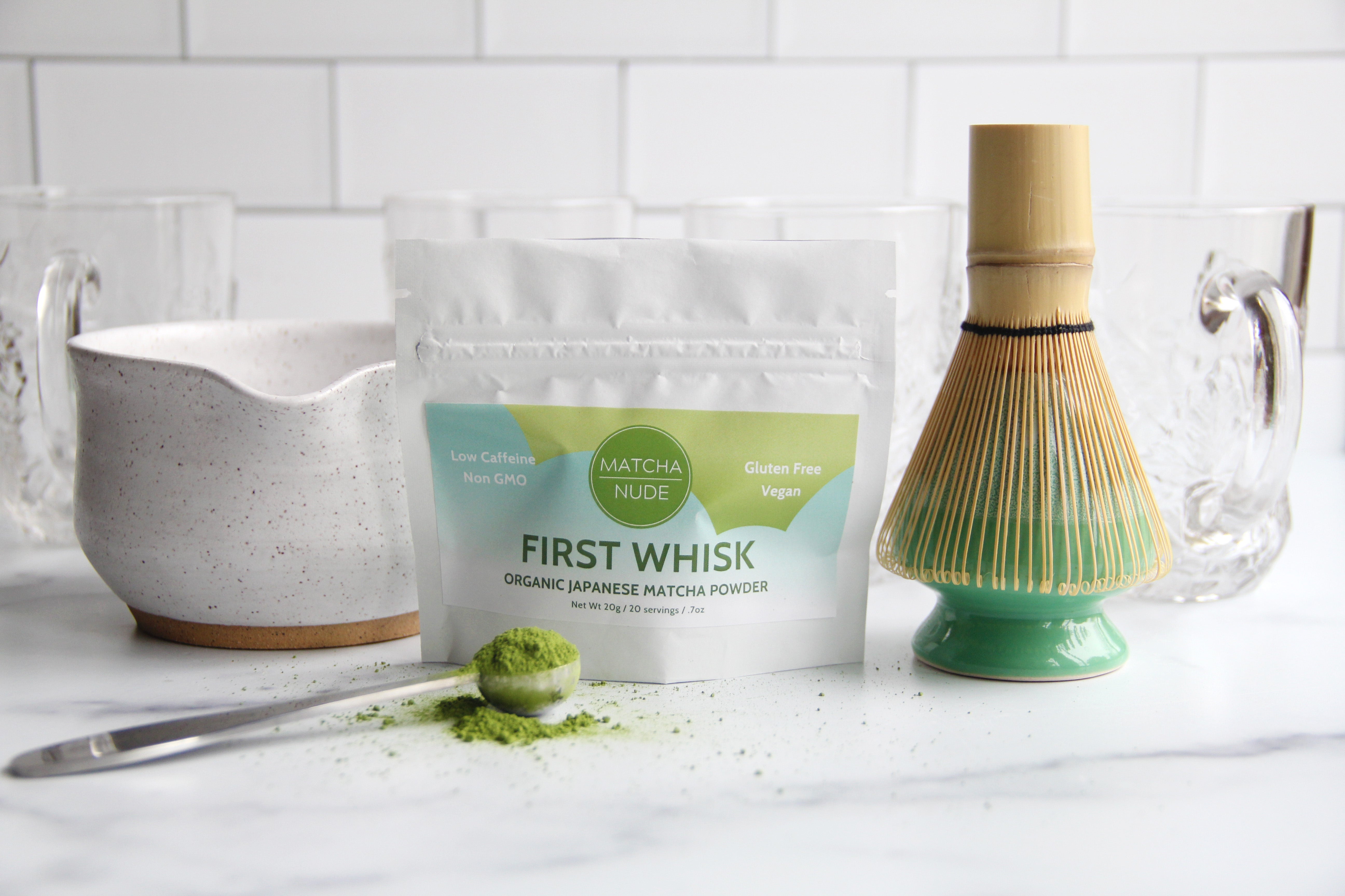 20g organic matcha sampler. Smooth, clean, and beginner-friendly. Perfect for lattes and daily rituals.