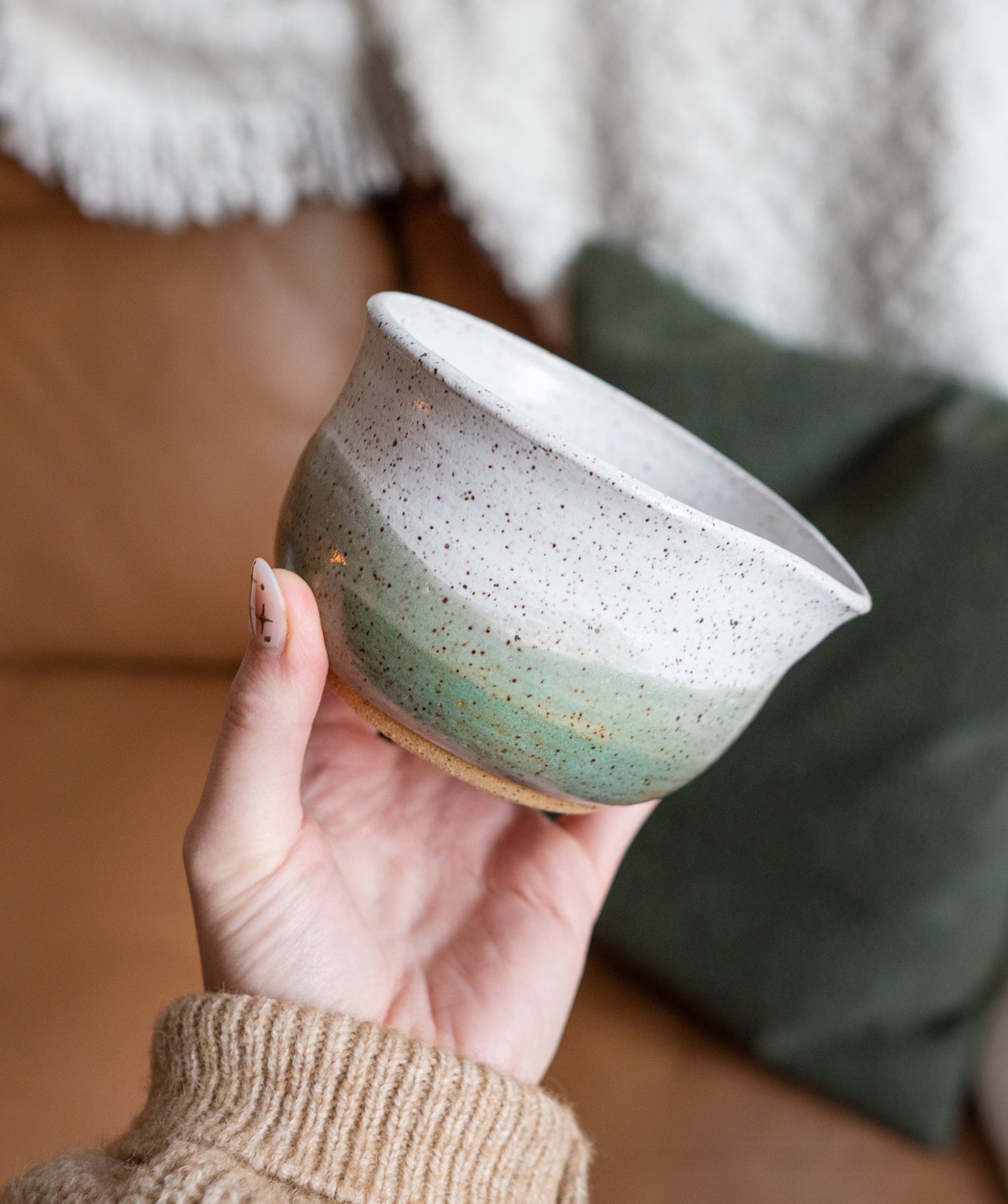 Handmade Matcha Ceramic Bowl Chawan – wide rim ceramic bowl for matcha