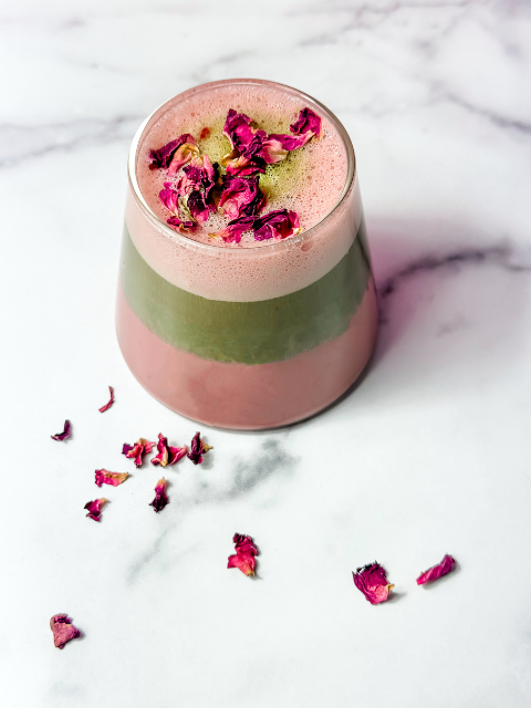 Rose Matcha Latte