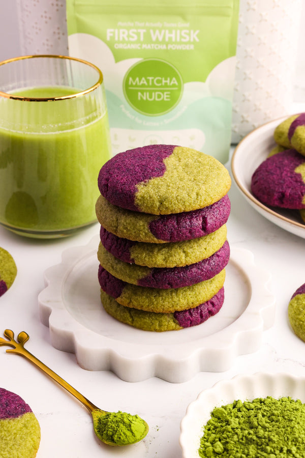 Matcha Ube Swirl Cookies (Easy Gluten-Free Recipe)