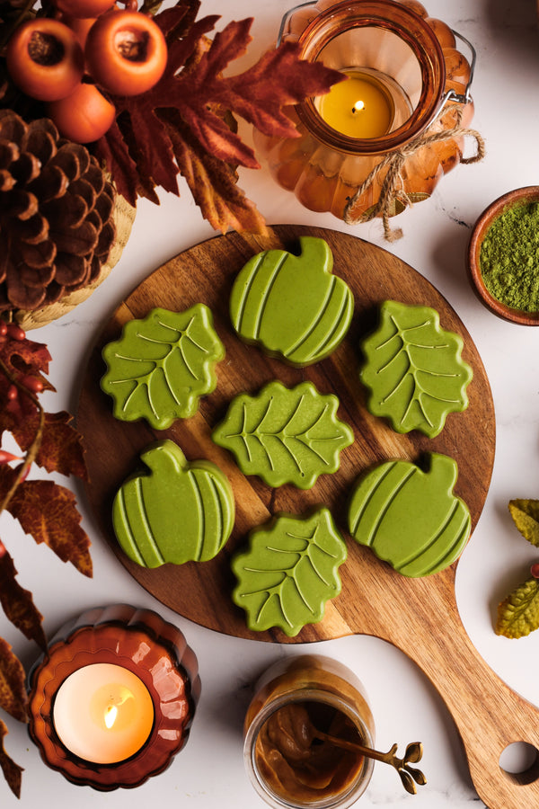 Easy Matcha White Chocolate Caramels