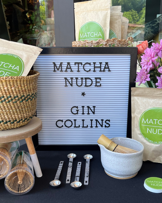 Matcha Nude Gin Collins 🍹