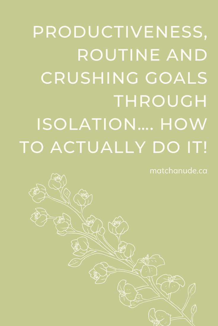 Achieve Goals isolation productivity pdf.  Productiveness, routine and crushing goals through isolation...how to actually do it blog post.  Matcha Nude, Organic Japanese Matcha