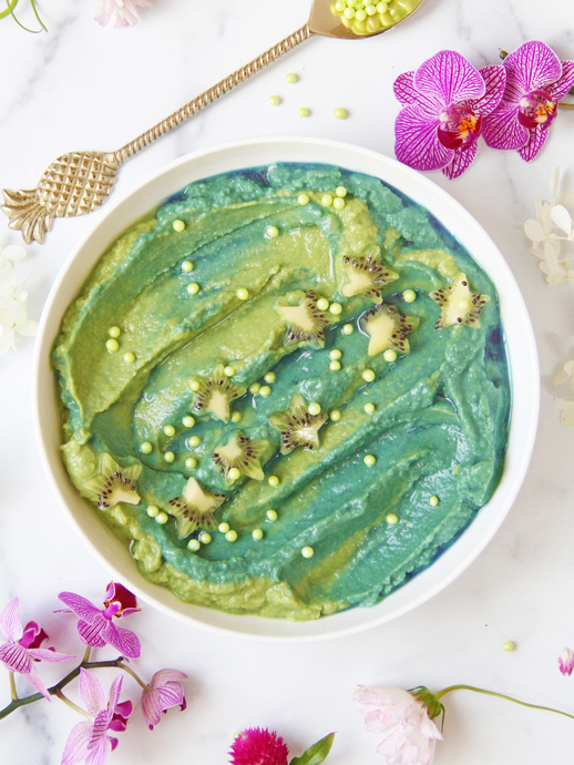 Matcha Mermaid Pineapple Protein Nicecream