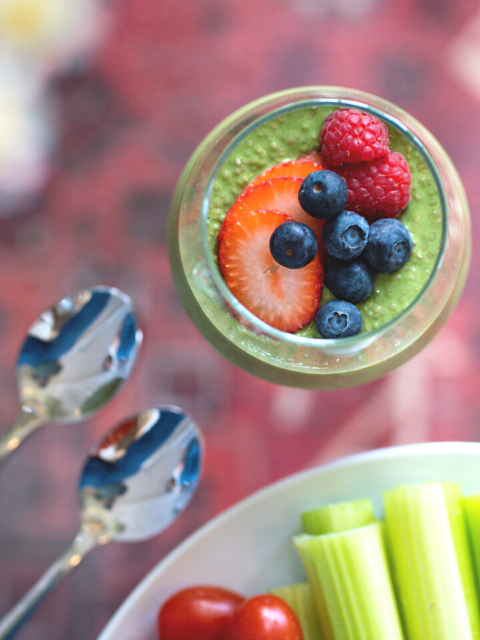 Matcha Chia Seed Pudding Breakfast Cups