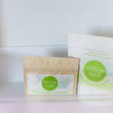 Matcha Nude 50 serving bag of premium grade organic matcha that actually tastes good. Sustainable Energy without the jitters in the fridge with a 50g serving bag