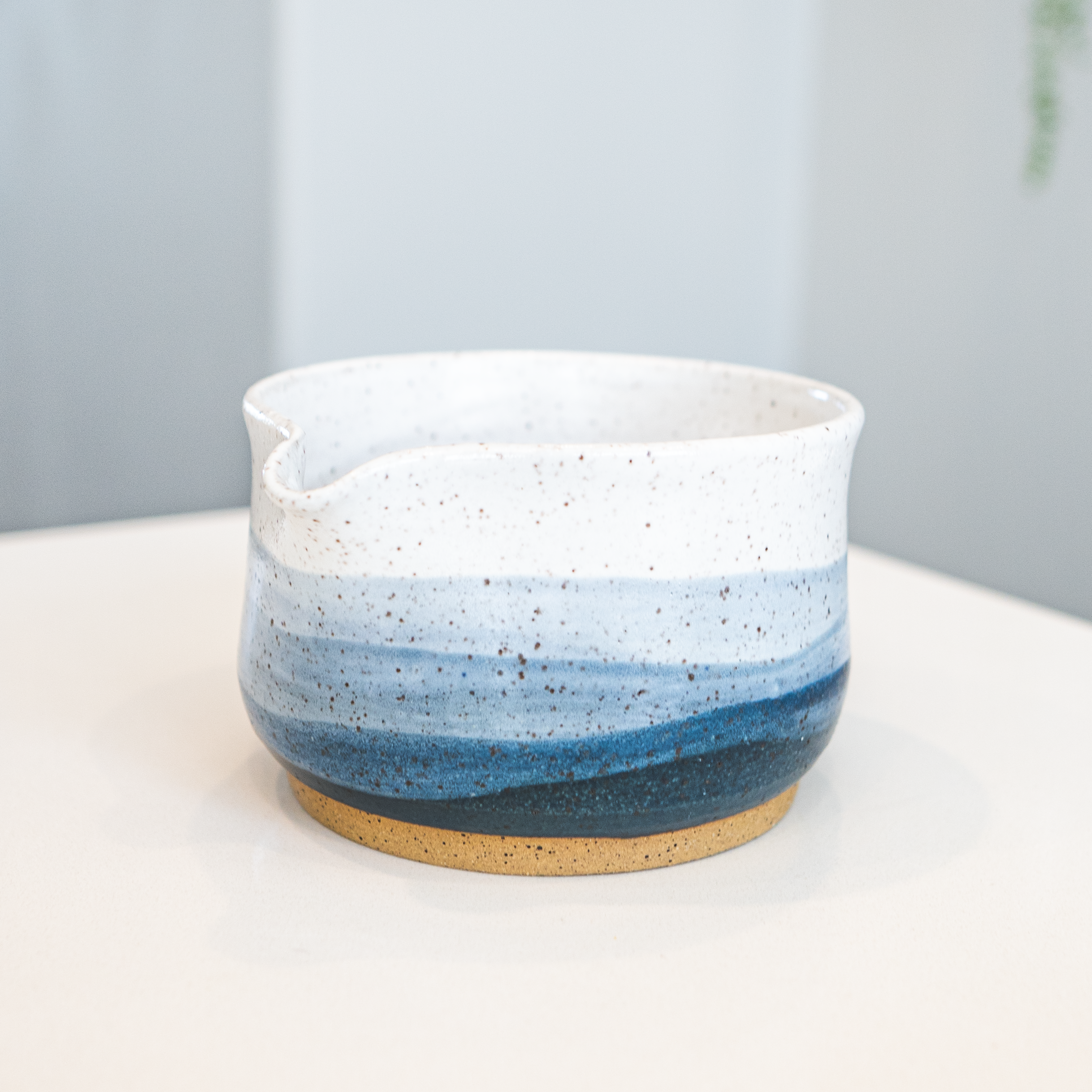 Handmade Ceramic Matcha Bowl with Spout