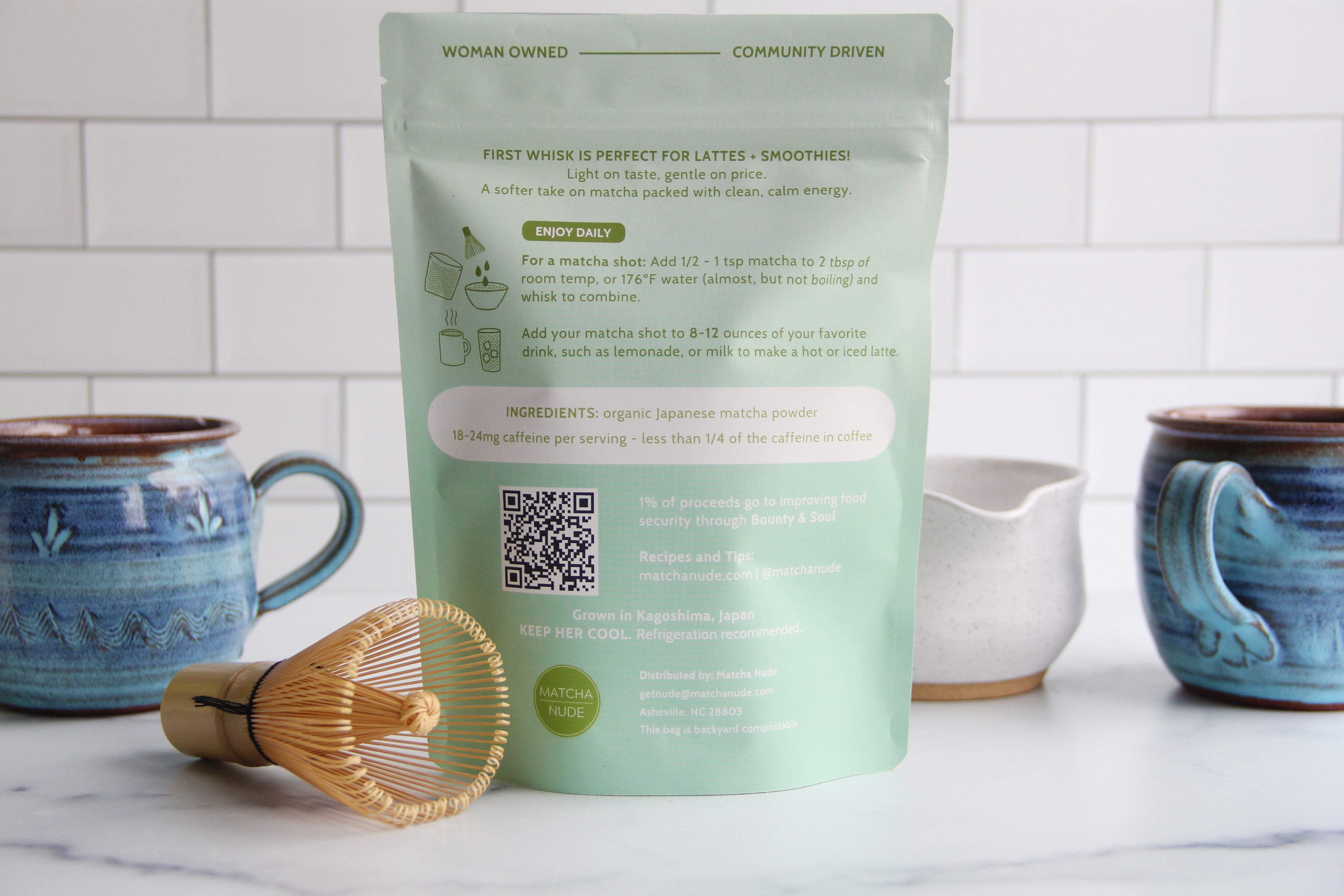 First Whisk Organic Matcha 250g – bulk, smooth, shade‑grown Japanese matcha