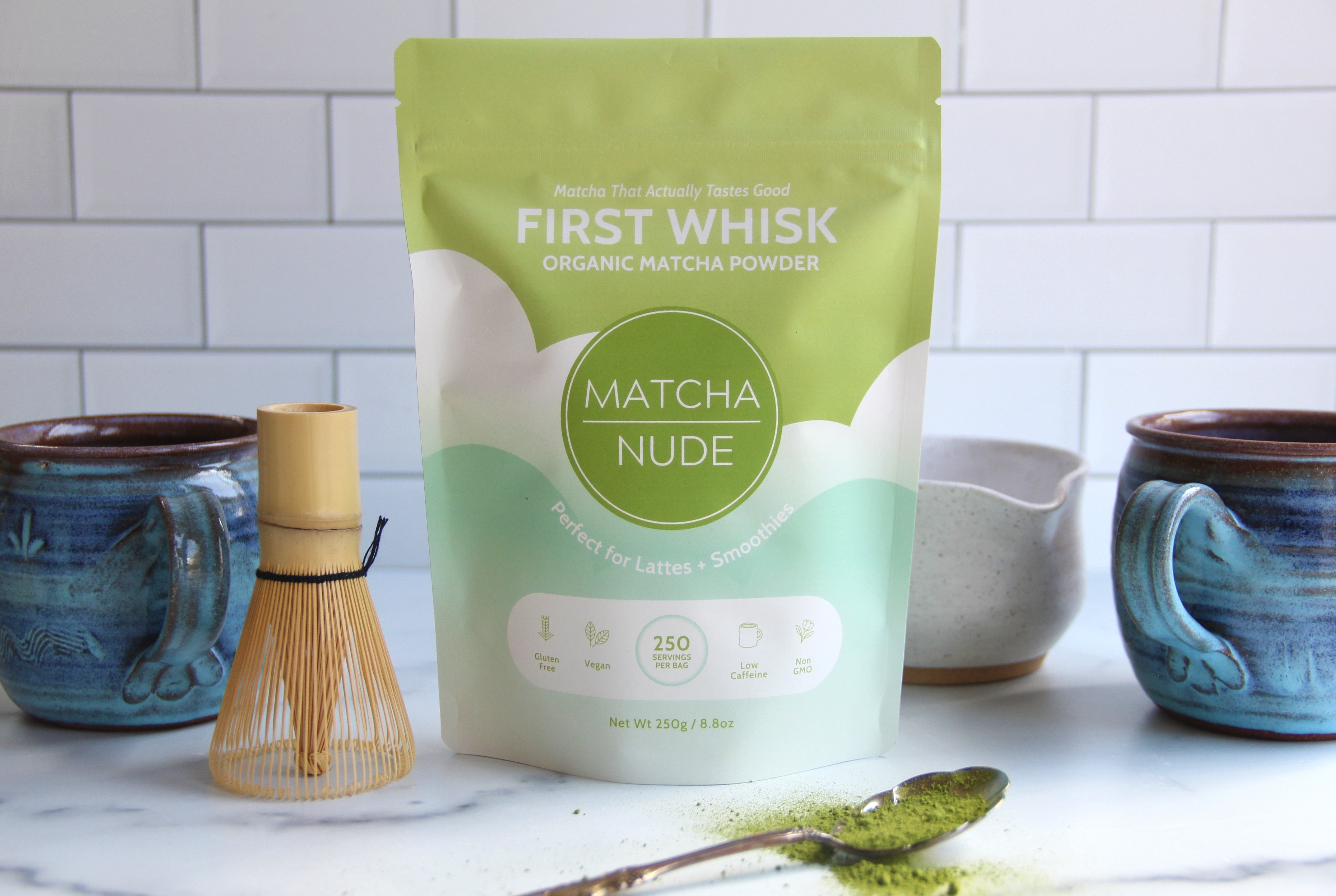 First Whisk Organic Matcha 250g – bulk, smooth, shade‑grown Japanese matcha