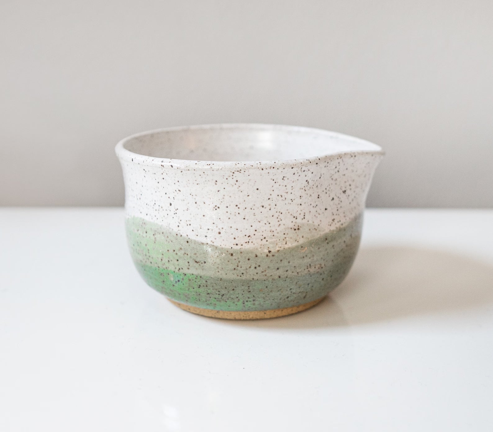 Handmade Ceramic Matcha Bowl with Spout