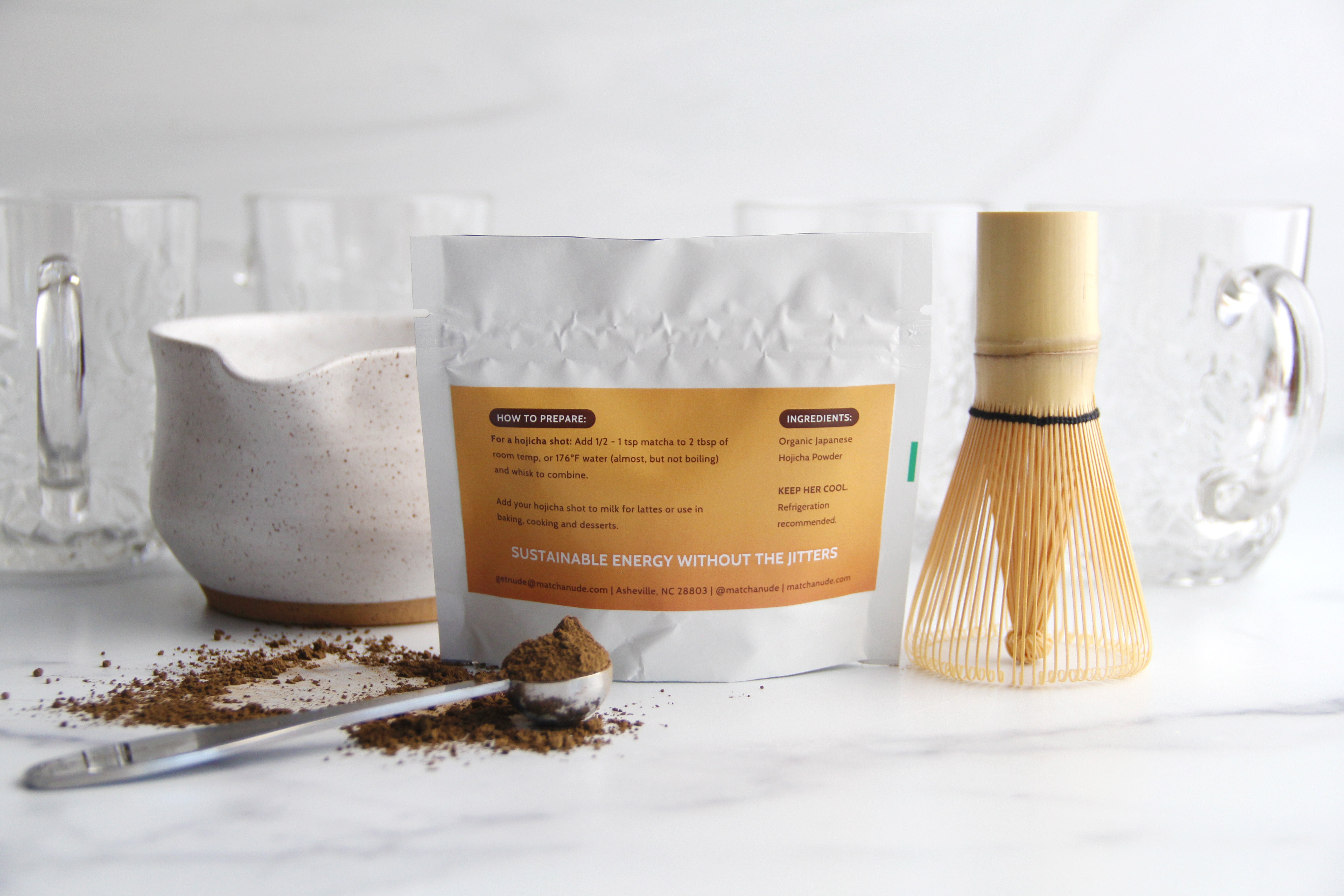 Hojicha Powder 20g – roasted green tea sampler
