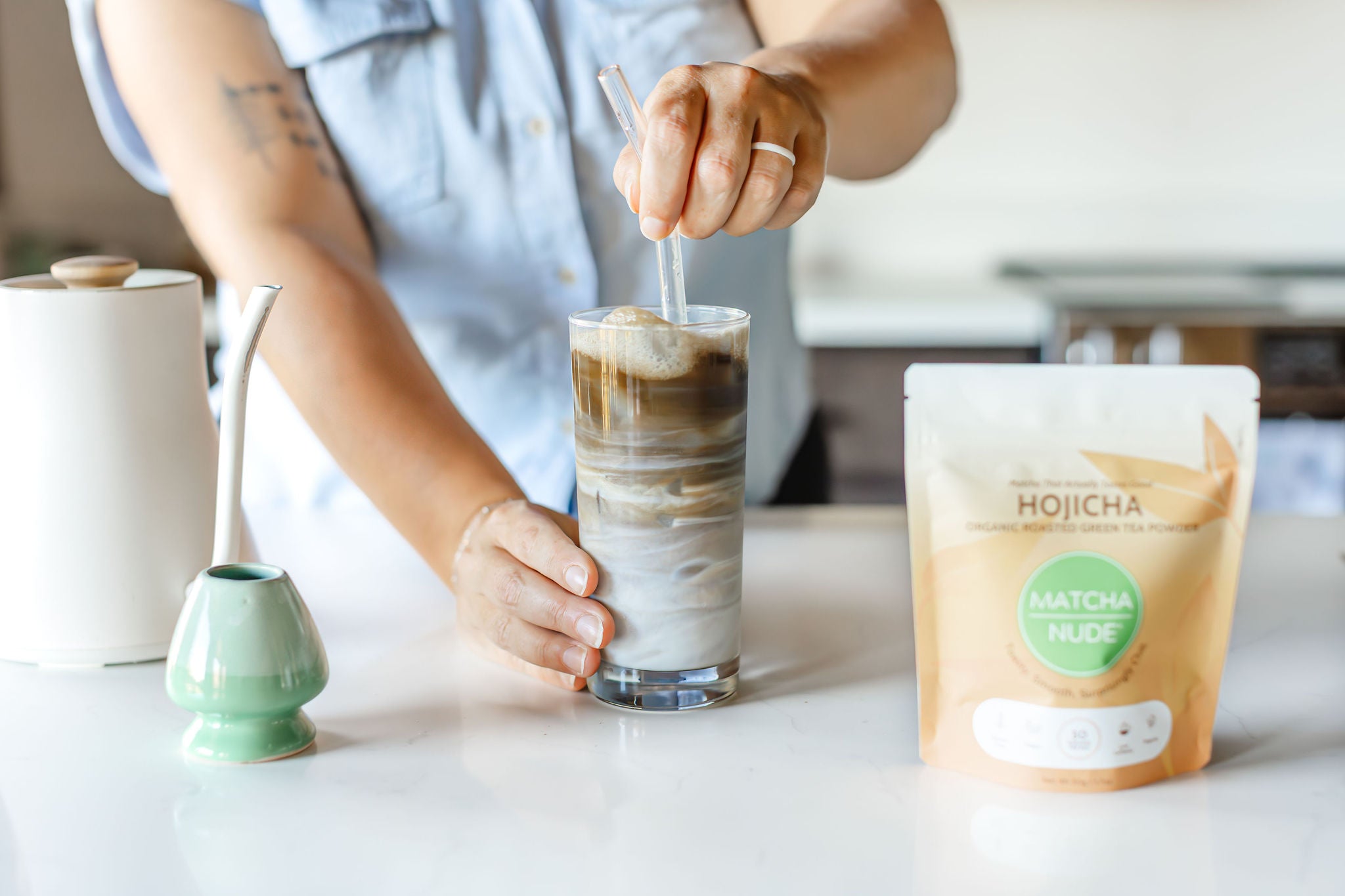 Matcha Nude digital gift card, available in $25–$100