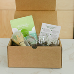 Open First Whisk Matcha Ritual Set gift box with matcha tools and organic matcha