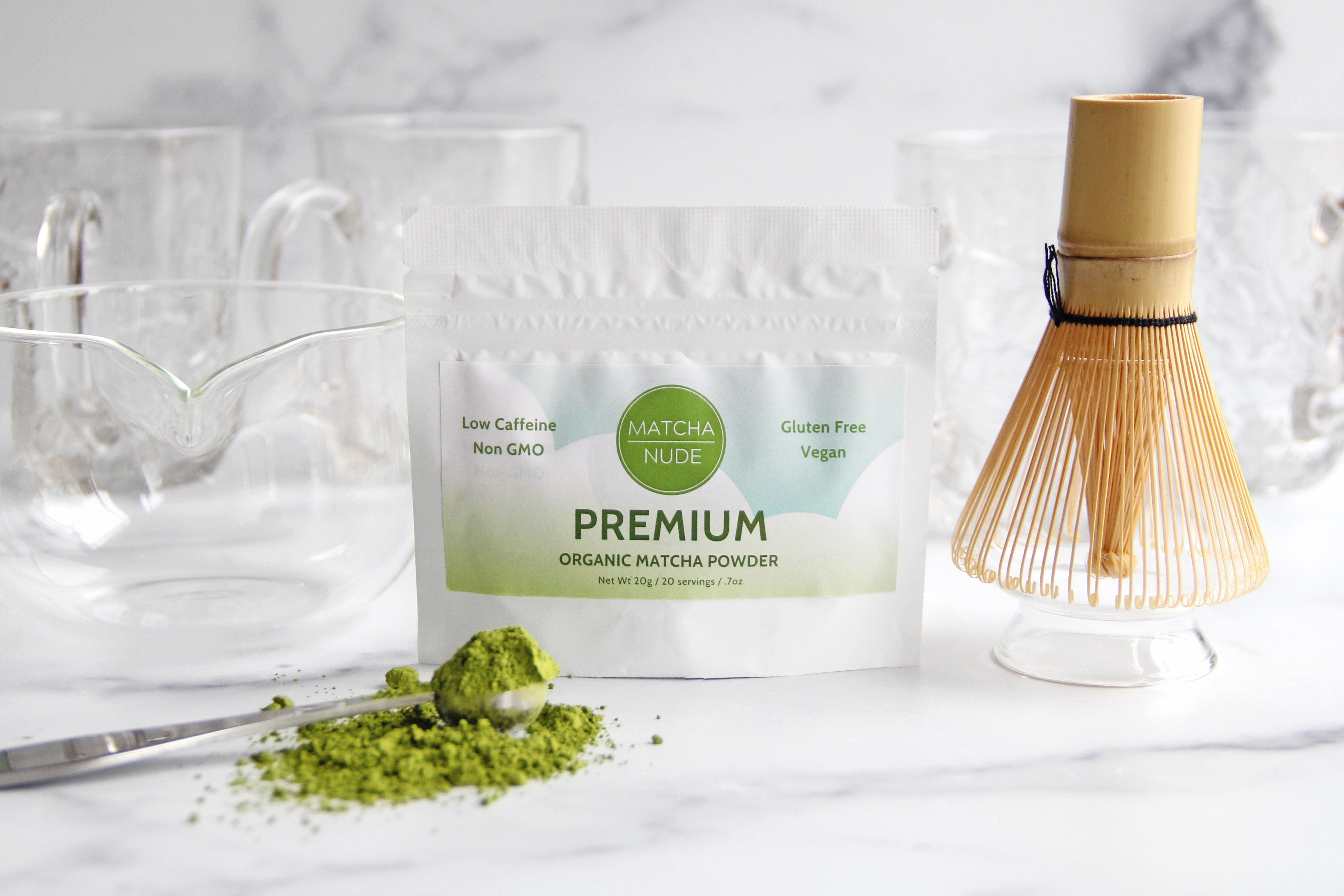 Premium Matcha 20g – bold ceremonial sampler pouch