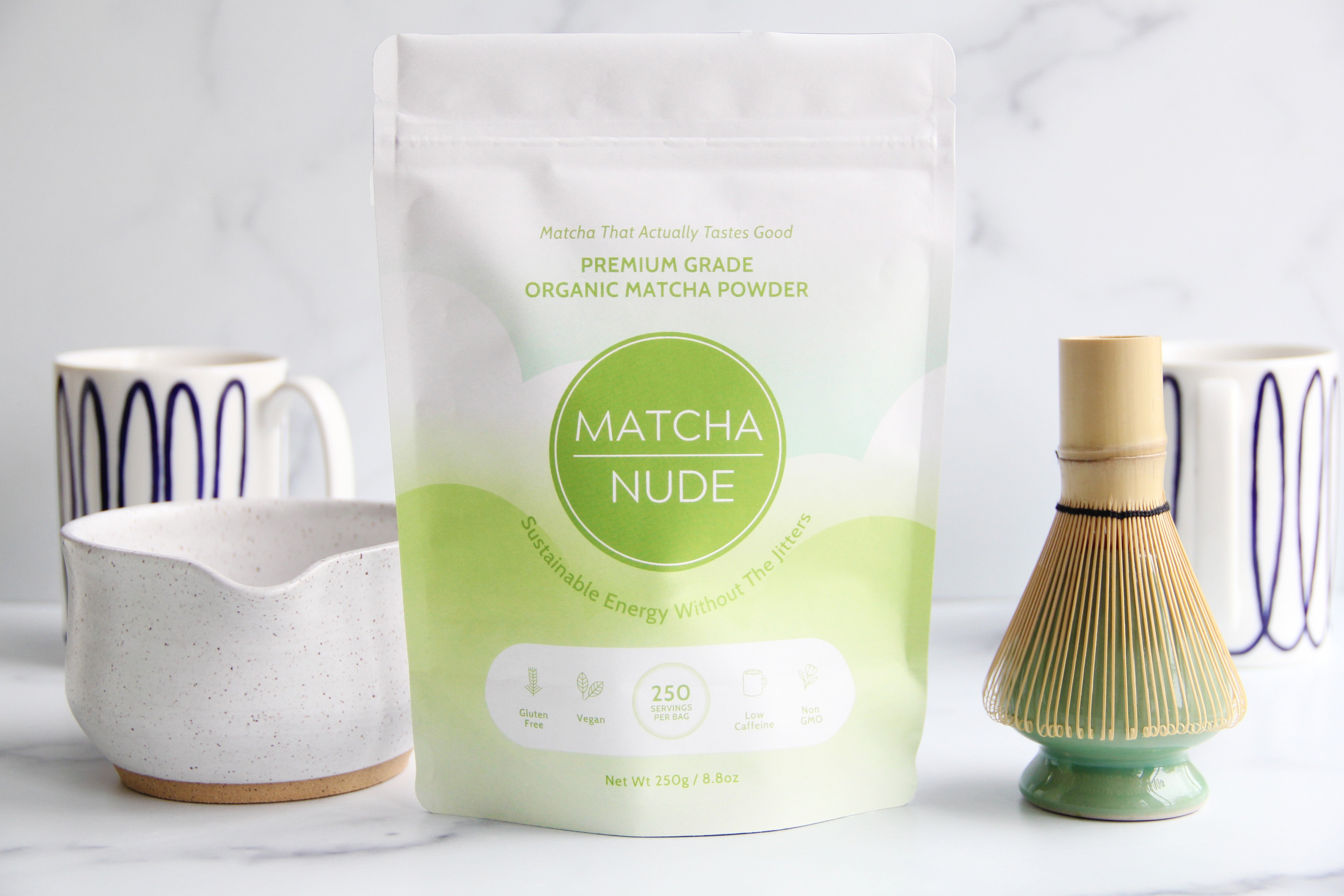 Premium Organic Matcha 250g – bold, bulk ceremonial Japanese matcha