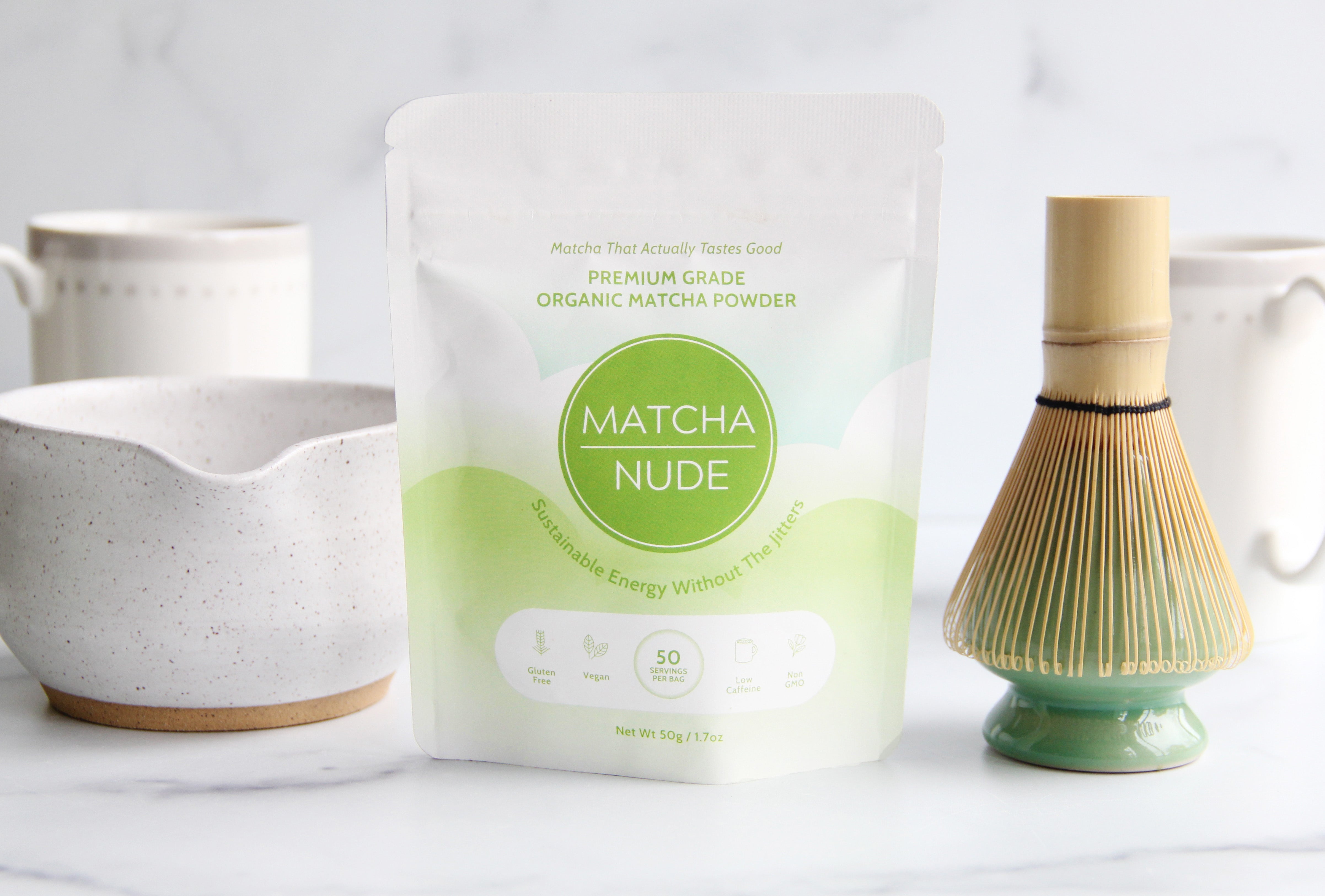 Premium Ceremonial Matcha 50g, bold, vivid Japanese matcha