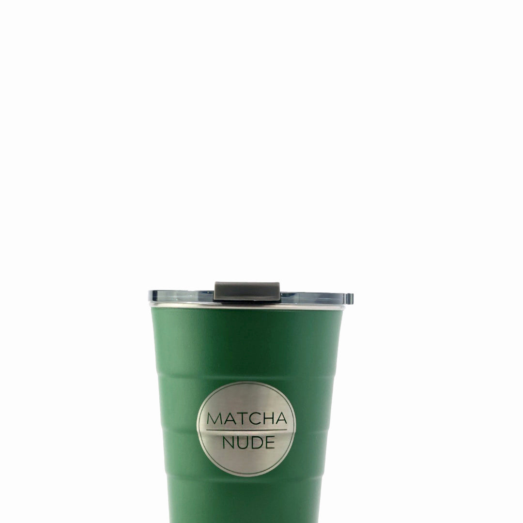 Pirani Matcha Nude Insulated 16 oz Matcha Tumbler:  hot & cold, stackable, stainless steel