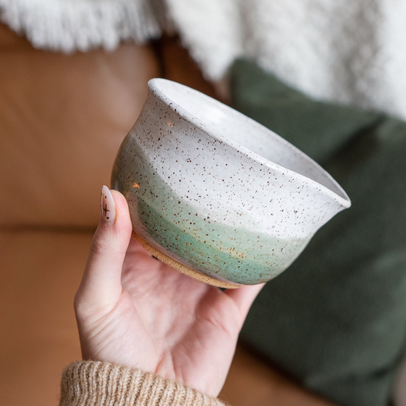 Handmade Matcha Ceramic Bowl Chawan – wide rim ceramic bowl for matcha