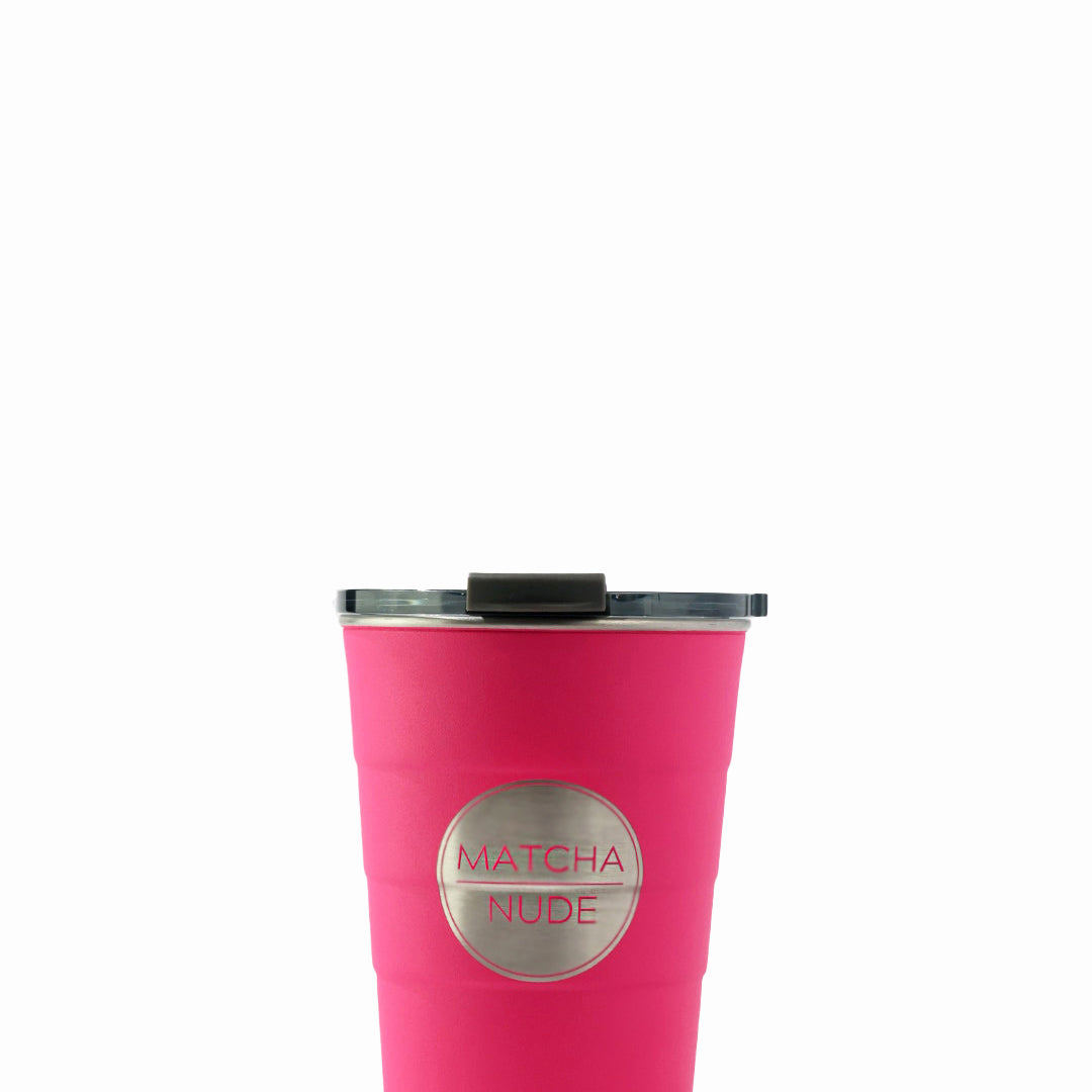 Pirani Matcha Nude Insulated 16 oz Matcha Tumbler:  hot & cold, stackable, stainless steel
