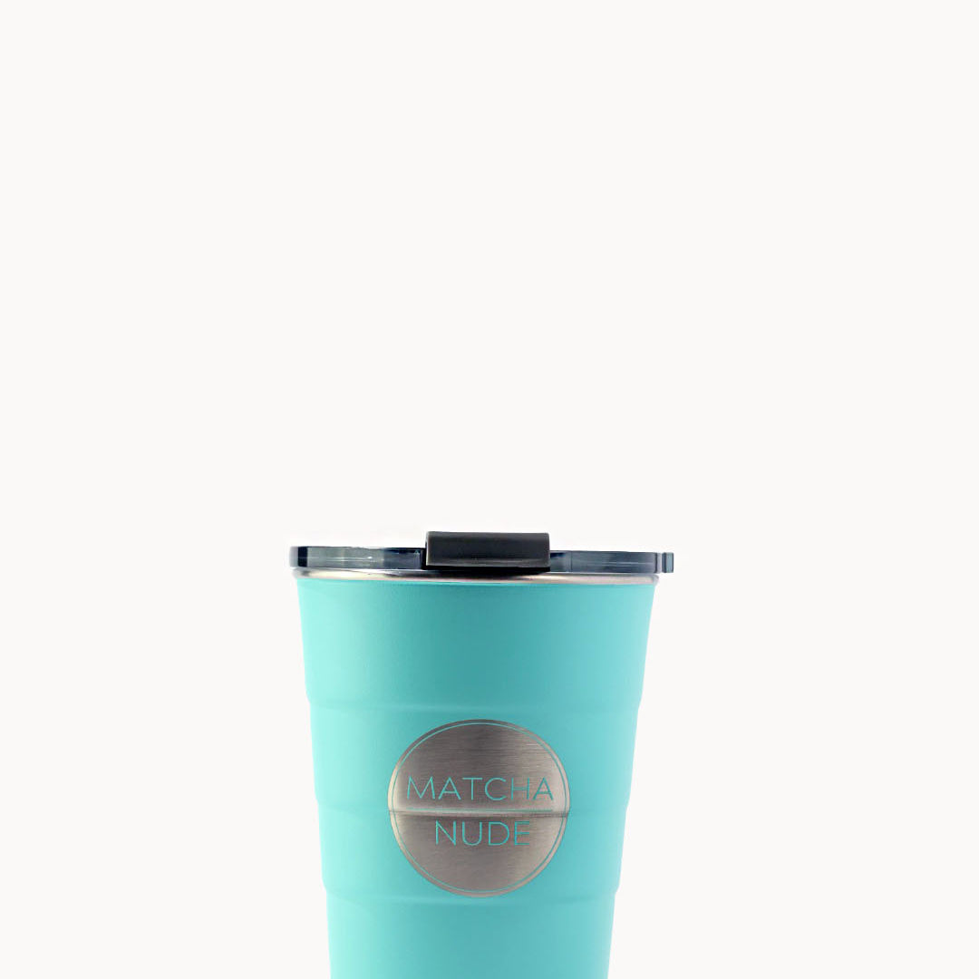 Pirani Matcha Nude Insulated 16 oz Matcha Tumbler:  hot & cold, stackable, stainless steel