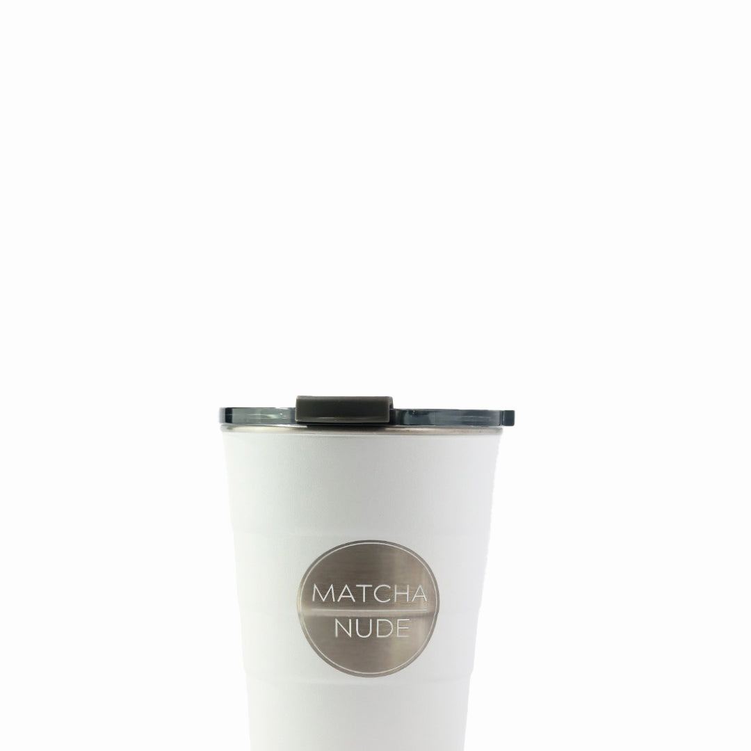 Pirani Matcha Nude Insulated 16 oz Matcha Tumbler:  hot & cold, stackable, stainless steel