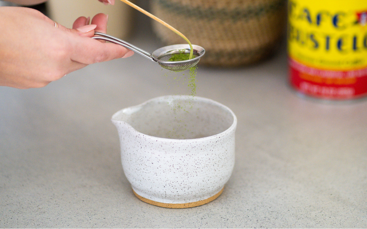 Handmade Matcha Ceramic Bowl Chawan – wide rim ceramic bowl for matcha