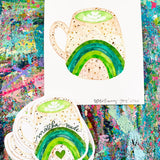 Matcha Nude Hot Latte Sticker