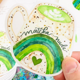 Matcha Nude Hot Latte Sticker